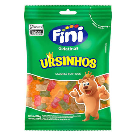 FINI BALA GELATINA URSINHOS 80G